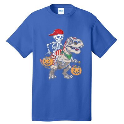 Skeleton Dinosaur Halloween Costume Meaningful Gift Tall T-Shirt