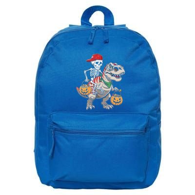 Skeleton Dinosaur Halloween Costume Meaningful Gift 16 in Basic Backpack