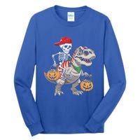 Skeleton Dinosaur Halloween Costume Meaningful Gift Tall Long Sleeve T-Shirt