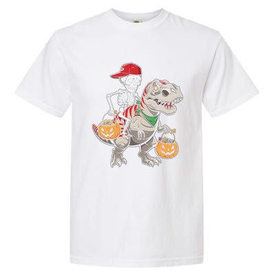 Skeleton Dinosaur Halloween Costume Meaningful Gift Garment-Dyed Heavyweight T-Shirt