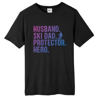 Ski Dad Husband Hero Gift Tall Fusion ChromaSoft Performance T-Shirt