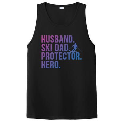 Ski Dad Husband Hero Gift PosiCharge Competitor Tank