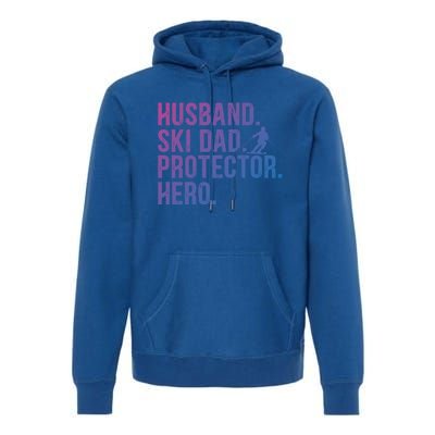 Ski Dad Husband Hero Gift Premium Hoodie