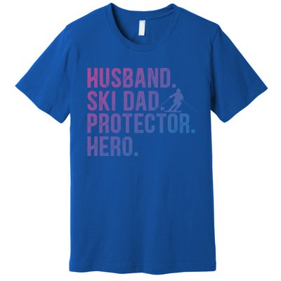 Ski Dad Husband Hero Gift Premium T-Shirt