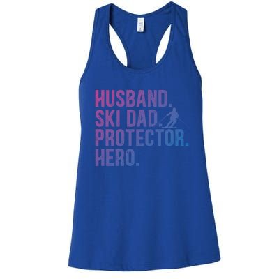 Ski Dad Husband Hero Gift Women's Racerback Tank