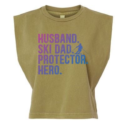 Ski Dad Husband Hero Gift Garment-Dyed Women's Muscle Tee