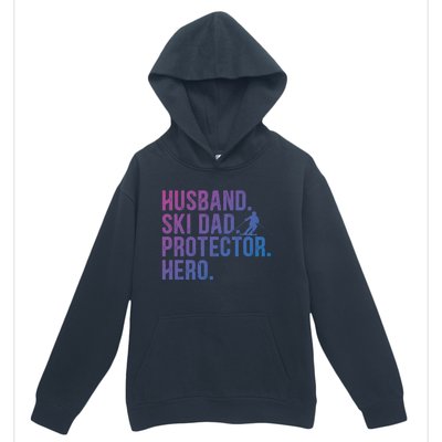 Ski Dad Husband Hero Gift Urban Pullover Hoodie