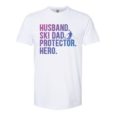 Ski Dad Husband Hero Gift Softstyle CVC T-Shirt