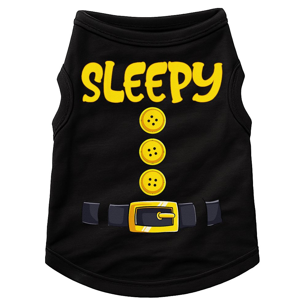 Sleepy Dwarf Halloween Costume Funny Gift Idea Sleepy Dwarf Doggie Tank