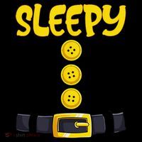 Sleepy Dwarf Halloween Costume Funny Gift Idea Sleepy Dwarf 7-Panel Snapback Hat