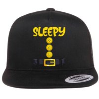 Sleepy Dwarf Halloween Costume Funny Gift Idea Sleepy Dwarf Flat Bill Trucker Hat