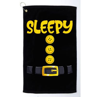 Sleepy Dwarf Halloween Costume Funny Gift Idea Sleepy Dwarf Golf Towel