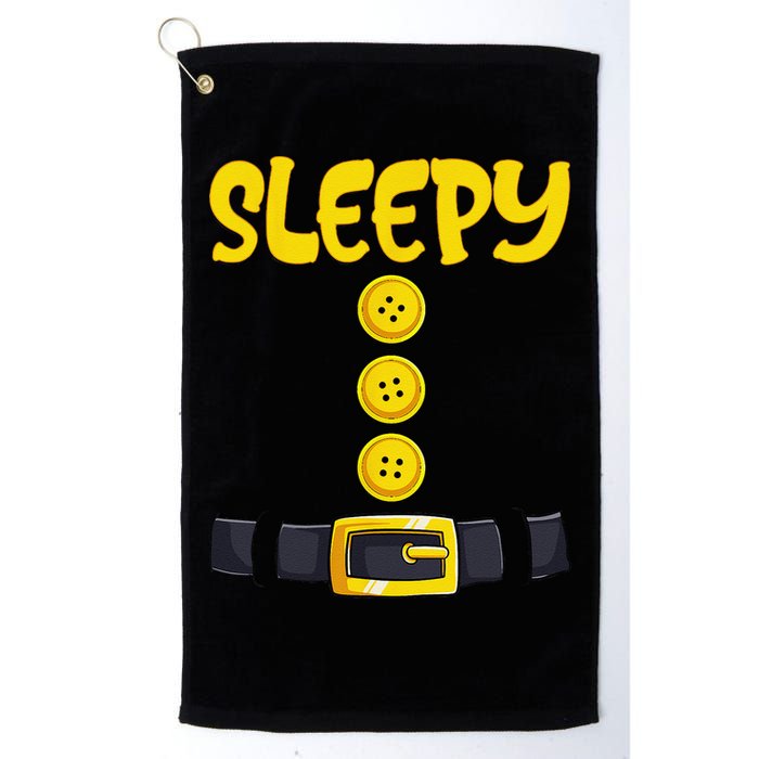 Sleepy Dwarf Halloween Costume Funny Gift Idea Sleepy Dwarf Golf Towel