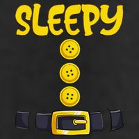 Sleepy Dwarf Halloween Costume Funny Gift Idea Sleepy Dwarf Golf Towel