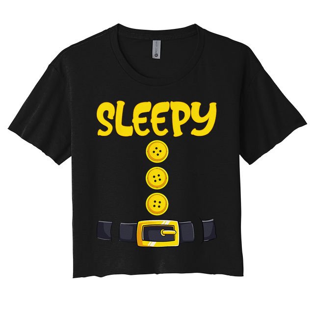 Sleepy Dwarf Halloween Costume Funny Gift Idea Sleepy Dwarf Crop Top