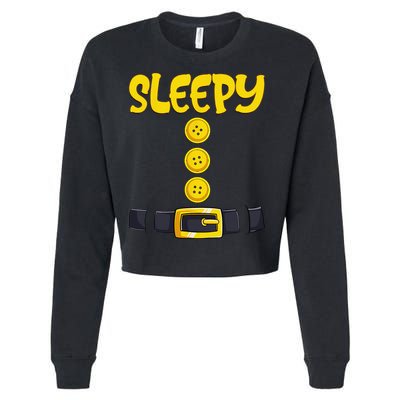 Sleepy Dwarf Halloween Costume Funny Gift Idea Sleepy Dwarf Cropped Pullover Crew