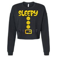 Sleepy Dwarf Halloween Costume Funny Gift Idea Sleepy Dwarf Cropped Pullover Crew
