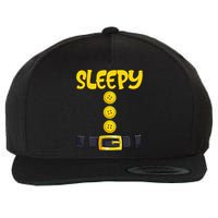 Sleepy Dwarf Halloween Costume Funny Gift Idea Sleepy Dwarf Wool Snapback Cap