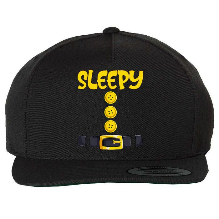 Sleepy Dwarf Halloween Costume Funny Gift Idea Sleepy Dwarf Wool Snapback Cap