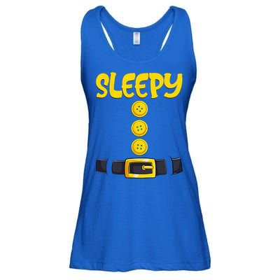 Sleepy Dwarf Halloween Costume Funny Gift Idea Sleepy Dwarf Ladies Essential Flowy Tank