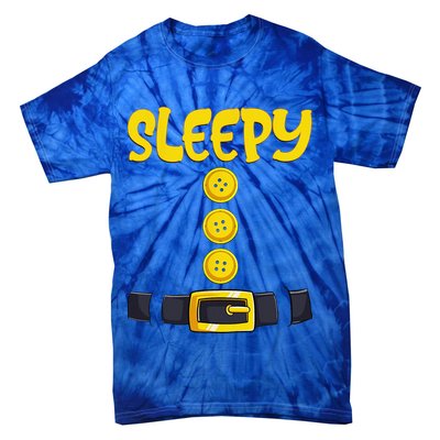Sleepy Dwarf Halloween Costume Funny Gift Idea Sleepy Dwarf Tie-Dye T-Shirt