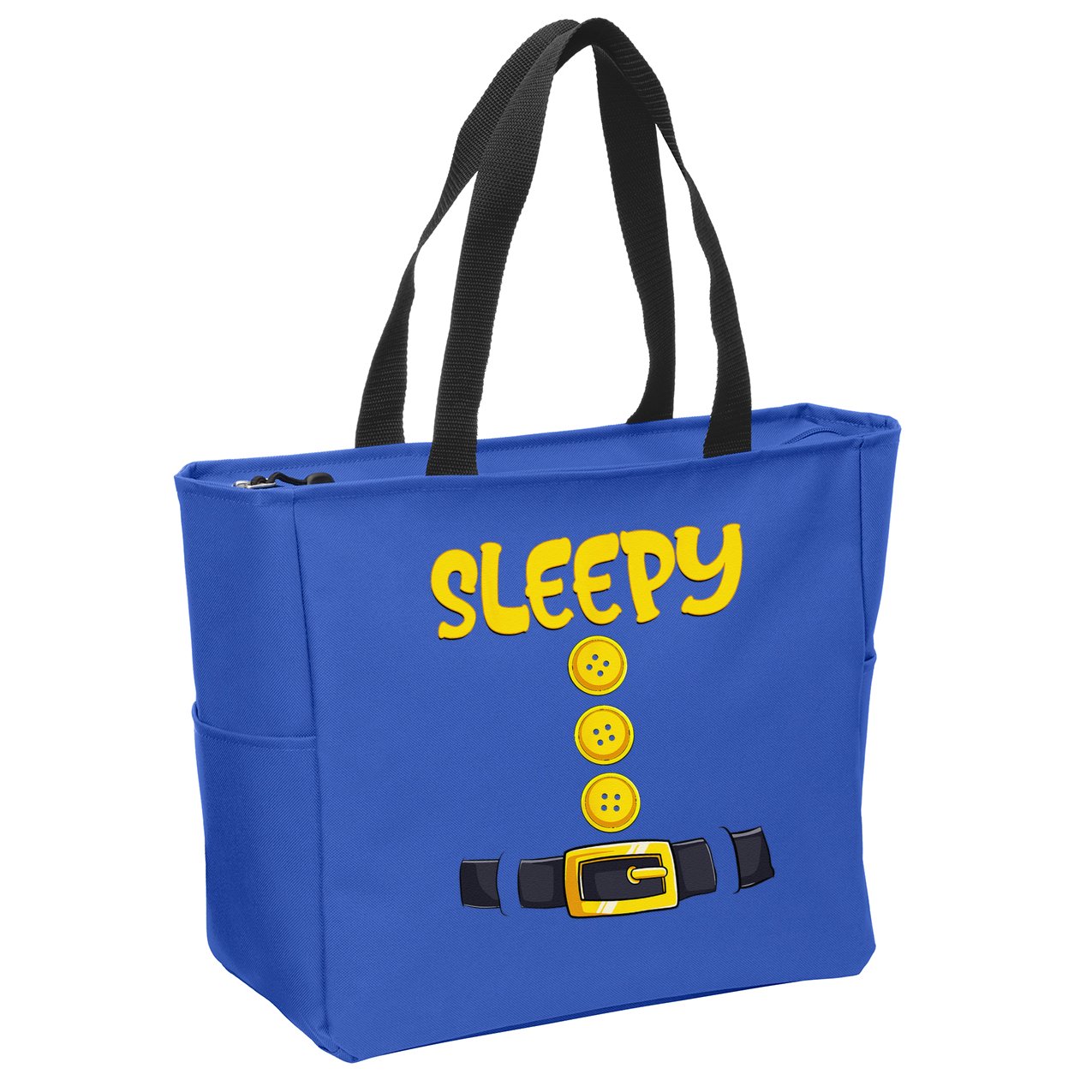 Sleepy Dwarf Halloween Costume Funny Gift Idea Sleepy Dwarf Zip Tote Bag