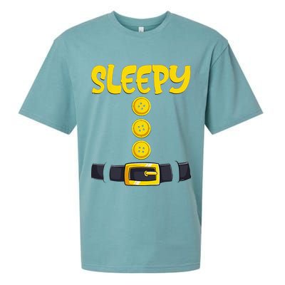 Sleepy Dwarf Halloween Costume Funny Gift Idea Sleepy Dwarf Sueded Cloud Jersey T-Shirt