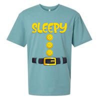 Sleepy Dwarf Halloween Costume Funny Gift Idea Sleepy Dwarf Sueded Cloud Jersey T-Shirt