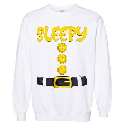 Sleepy Dwarf Halloween Costume Funny Gift Idea Sleepy Dwarf Garment-Dyed Sweatshirt