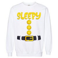 Sleepy Dwarf Halloween Costume Funny Gift Idea Sleepy Dwarf Garment-Dyed Sweatshirt