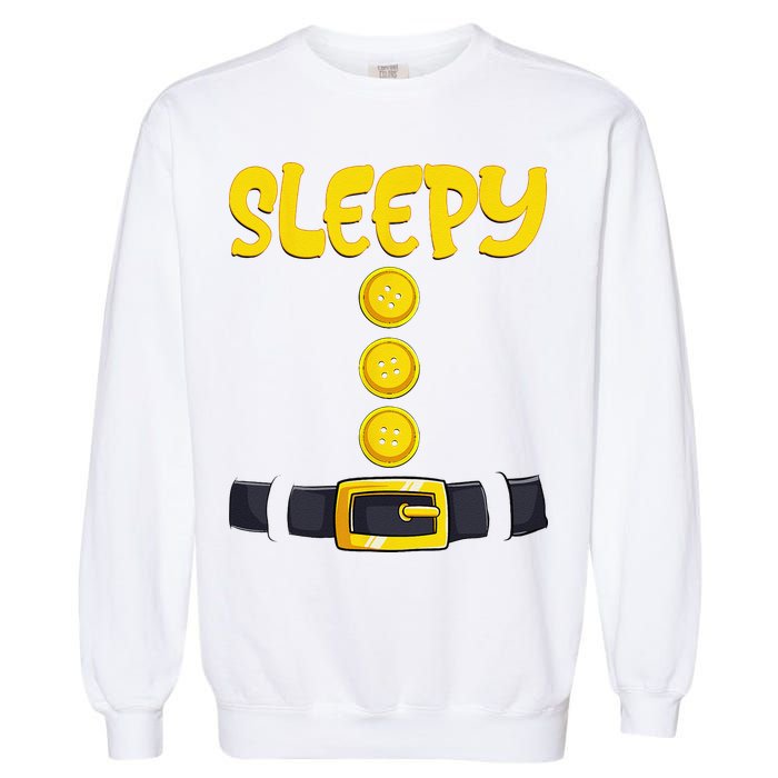 Sleepy Dwarf Halloween Costume Funny Gift Idea Sleepy Dwarf Garment-Dyed Sweatshirt