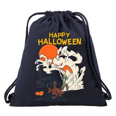 Scooby Doo Halloween Scooby Shaggy Ghostly Haunt Drawstring Bag