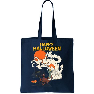 Scooby Doo Halloween Scooby Shaggy Ghostly Haunt Tote Bag