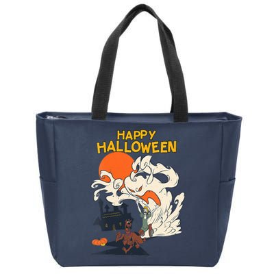 Scooby Doo Halloween Scooby Shaggy Ghostly Haunt Zip Tote Bag