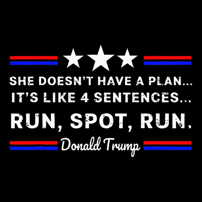 She DoesnT Have A Plan.. ItS Like 4 Sentences Run Spot Run Women's V-Neck T-Shirt