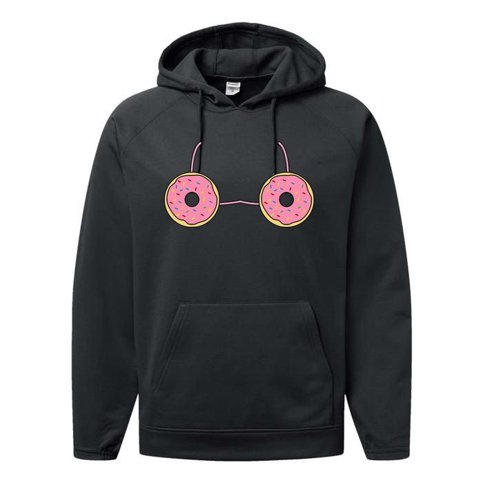 Sprinkle Donut Halloween Costume Fun and Easy Food DressUp Performance Fleece Hoodie