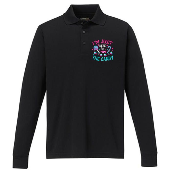 Spooky Delights Halloween Candy Extravaganza Performance Long Sleeve Polo