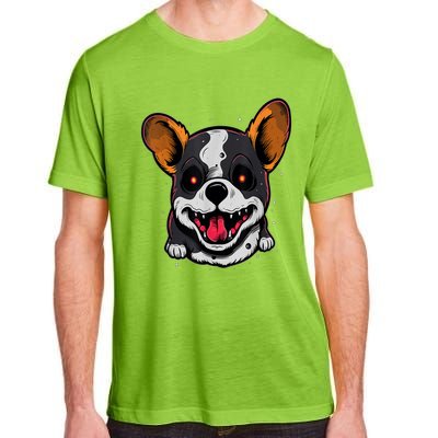 Spooky Dog Halloween Puppy Lover Spooky Zombie Dog Halloween Corgi Costume Funny Adult ChromaSoft Performance T-Shirt