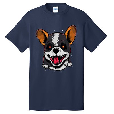 Spooky Dog Halloween Puppy Lover Spooky Zombie Dog Halloween Corgi Costume Funny Tall T-Shirt