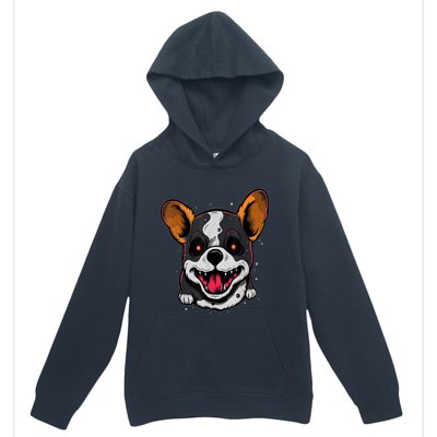 Spooky Dog Halloween Puppy Lover Spooky Zombie Dog Halloween Corgi Costume Funny Urban Pullover Hoodie