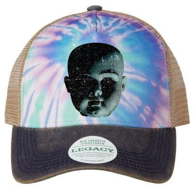 Scary Doll Head Super Creepy Halloween Legacy Tie Dye Trucker Hat