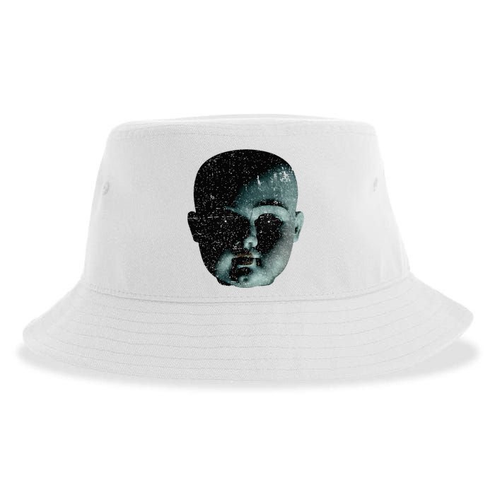 Scary Doll Head Super Creepy Halloween Sustainable Bucket Hat