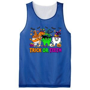 Spooky Dentist Halloween Trick Or Teeth Dental Assistant Cute Gift Mesh Reversible Basketball Jersey Tank