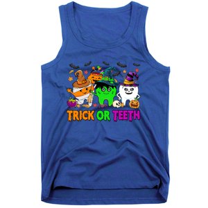 Spooky Dentist Halloween Trick Or Teeth Dental Assistant Cute Gift Tank Top