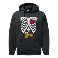 Skeleton Dad Halloween Pregnancy Couples Costumes Performance Fleece Hoodie