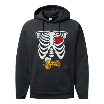 Skeleton Dad Halloween Pregnancy Couples Costumes Performance Fleece Hoodie