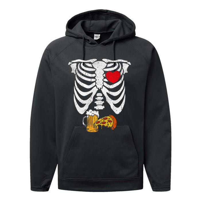 Skeleton Dad Halloween Pregnancy Couples Costumes Performance Fleece Hoodie