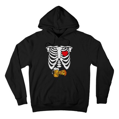 Skeleton Dad Halloween Pregnancy Couples Costumes Hoodie