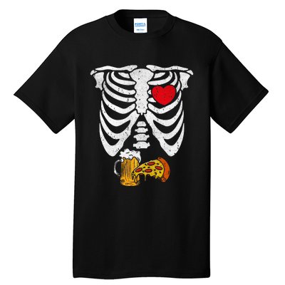 Skeleton Dad Halloween Pregnancy Couples Costumes Tall T-Shirt