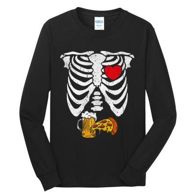 Skeleton Dad Halloween Pregnancy Couples Costumes Tall Long Sleeve T-Shirt